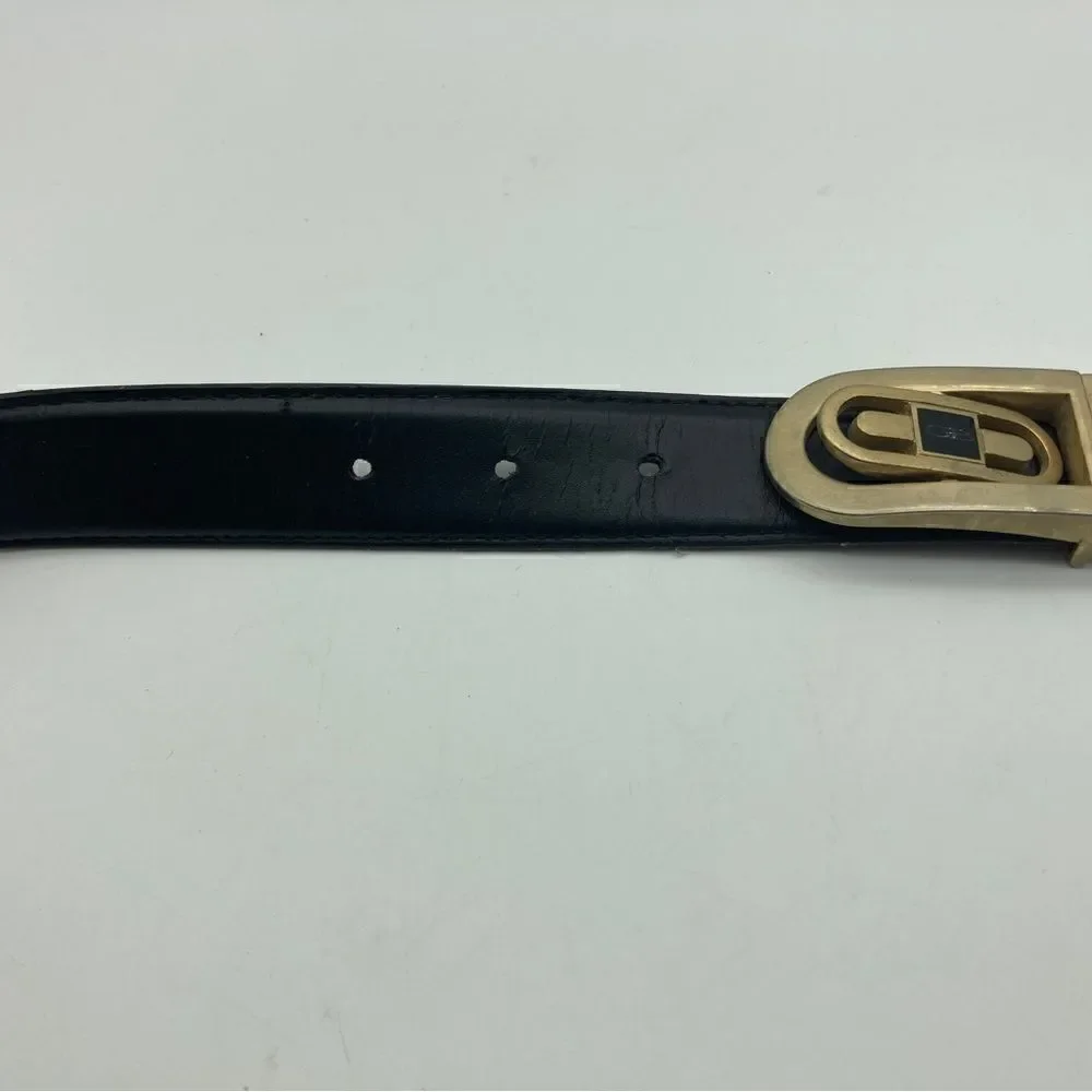 Geoffrey Beene Leather Brown/Black Men’s Belt Size 44-110 Made in Italy